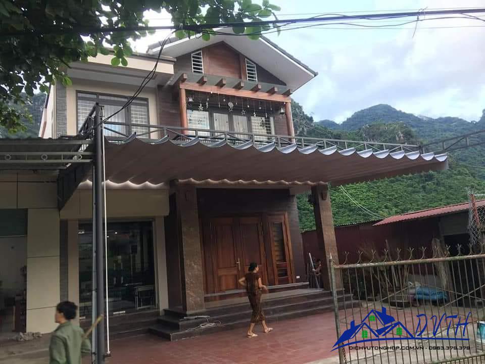 Mái che bạt kéo tại Đồng Tháp